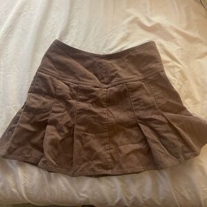 Brown Corduroy Skirt